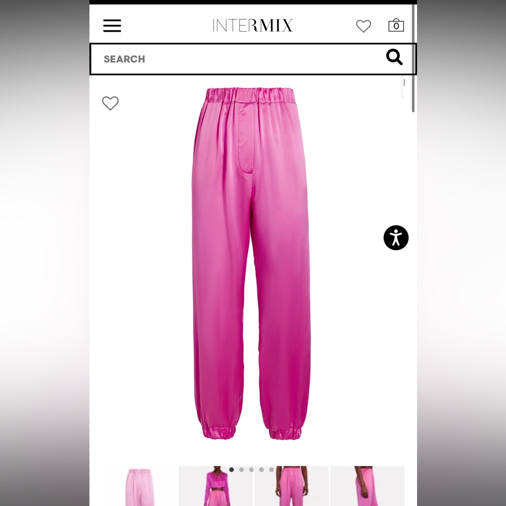Logan Silk-Charmeuse Joggers